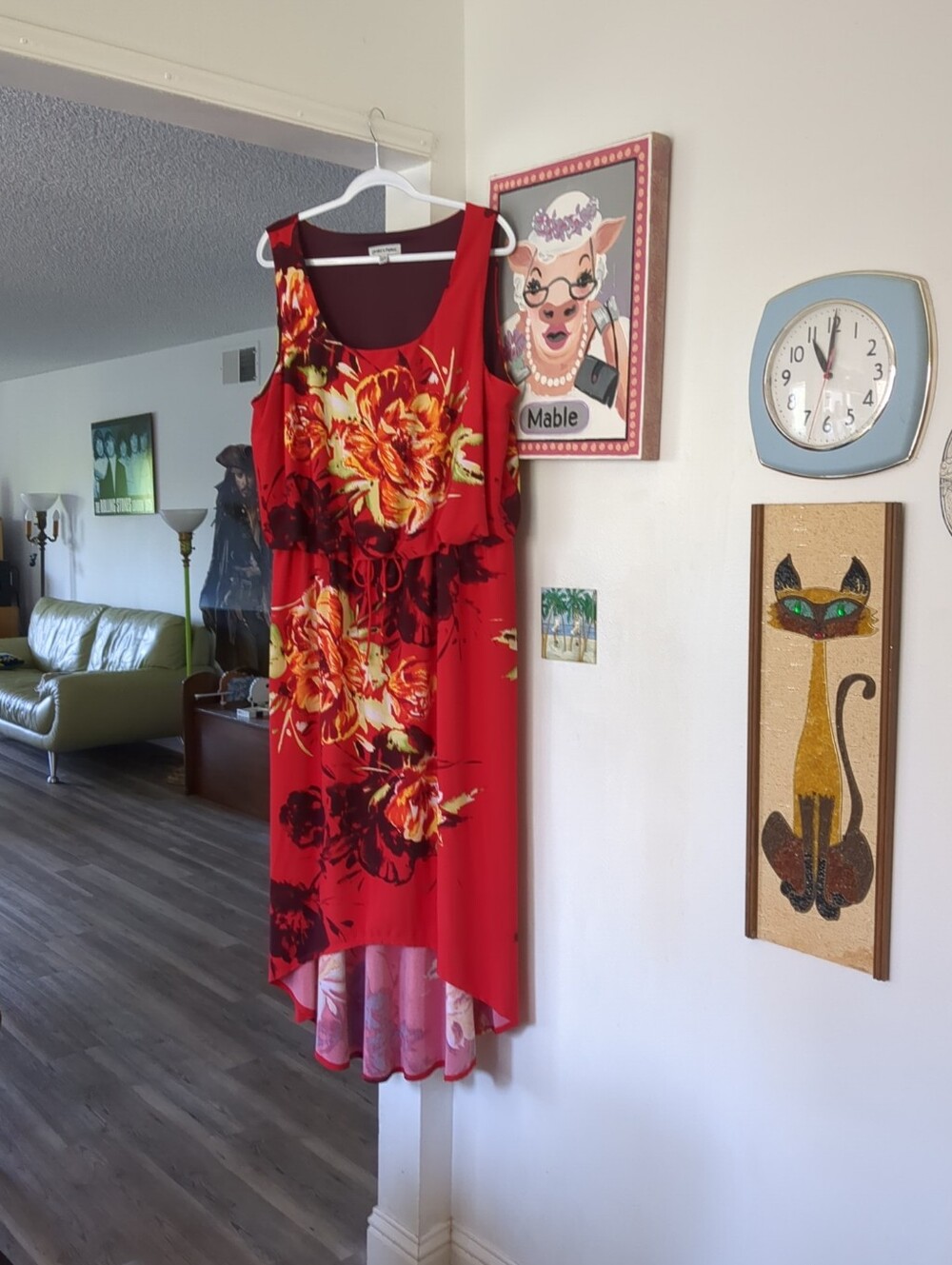 ❤️ SHELBY & PALMER Red Multi Floral Sleeveless Dress, Plus Size 22W  ~ 2X